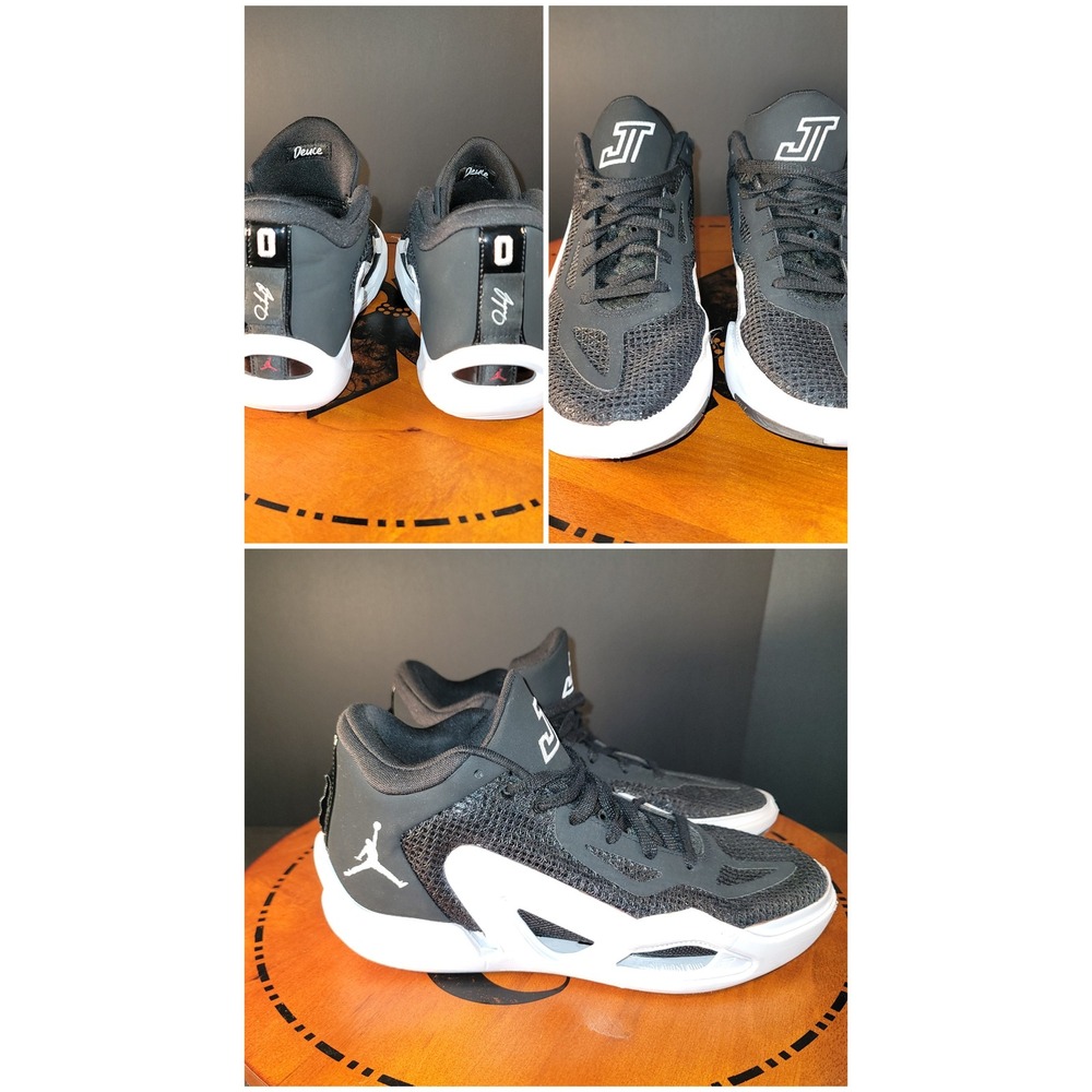 Jordan Tatum 1 St. Louis Black White Basketball Shoes DZ2863-001 Mens 8.5